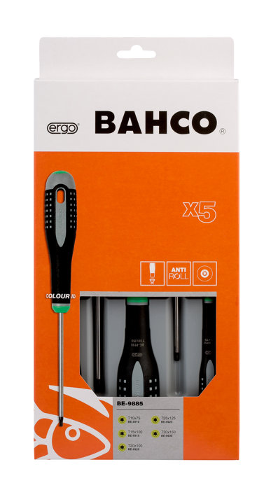 Bahco Ergo torx skruetrækkersæt BE-9885